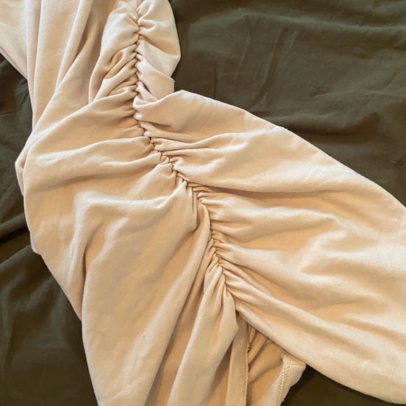 FITTED SLEEVELESS RUCHED MINI DRESS - Picture 3 of 4